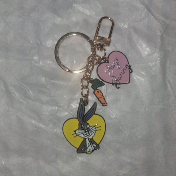 🎉 Nostalgic Bag Charms GARFIELD CRASH BUGS BUNNY - Picture 1 of 4